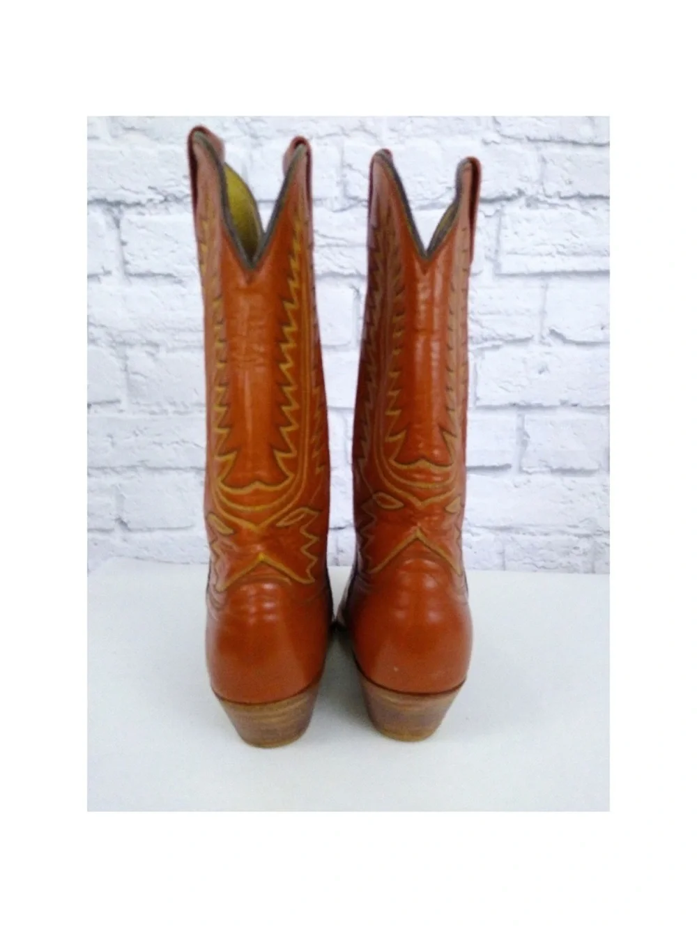 Dan Post Cowboy Western Boots Brown Leather 12B